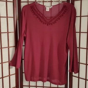 EUC WinterSilks 3/4 sleeve modal t-shirt